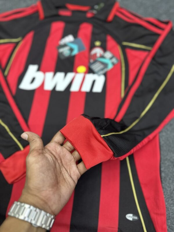 AC Milan home 2006/07 Long sleeve Authentic Retro - Image 3