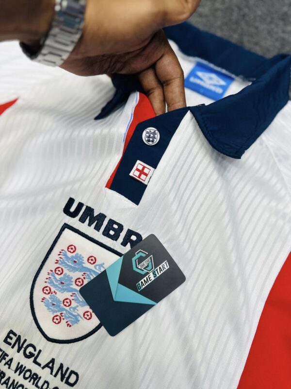 📣England World Cup Retro Jersey – 1998 BD Premium✅ - Image 2