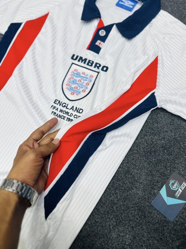 📣England World Cup Retro Jersey – 1998 BD Premium✅ - Image 3